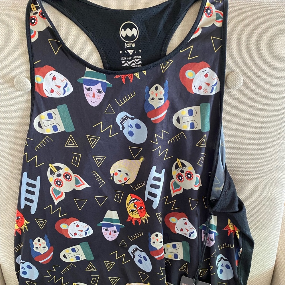 Janji Mens Racing Singlet Size Medium